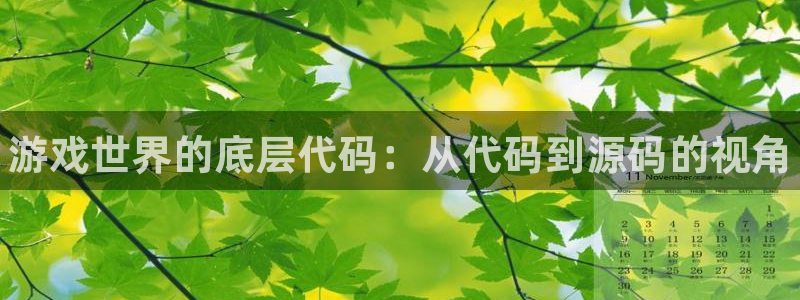 天美娱乐娱乐是真的吗：游戏世界的底层代码：从代码到源码的视角